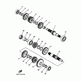 Схема узла: Трансмиссия Yamaha XV1700 Road Star