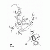 Схема узла: Топливный бак Yamaha YZ250 YZ250FX