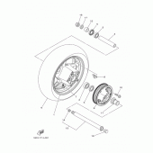 Схема вузла: Заднє колесо Yamaha XP500 T-MAX 530