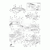 Схема вузла: Облицювальні елементи 2 Yamaha YZF-R6/ YZF600 R6