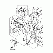 Схема узла: Капот двигателя и топливо Yamaha YZF-R1 R1 RaceBase