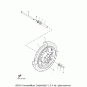 Схема узла: Front wheel for cast wheel Yamaha XVS1100 V-Star Classic