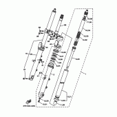 Схема узла: Вилка передней оси Yamaha TDM900