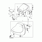 Схема вузла: Сидіння Yamaha XVS1100 Drag Star Classic
