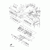 Схема вузла: Задній важіль та підвіска Yamaha WR250 WR250F