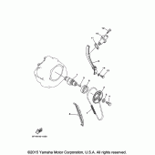 Схема узла: Распредвал и Цепь ГРМ Yamaha TW200