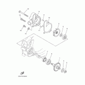 Схема узла: Водяной насос Yamaha YZ125
