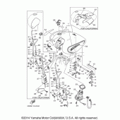 Схема узла: Топливный бак Yamaha XV1700 Road Star Midnight Silverado