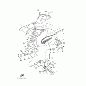 Схема узла: Топливный бак Yamaha XVS650 Drag Star