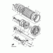 Схема вузла: Зчеплення Yamaha XJR1300