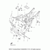 Схема узла: Рама Yamaha XV250 V-Star