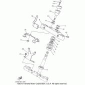 Схема вузла: Рульовий механізм Yamaha XV1600 Road Star Silverado