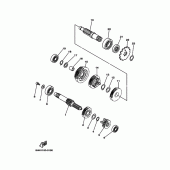 Схема вузла: Трансмісія Yamaha TTR90 TT-R90