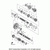 Схема вузла: Трансмісія Yamaha XVS1300 V-Star Tourer