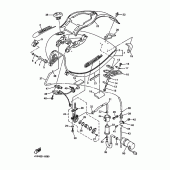 Схема узла: Топливный бак Yamaha XVZ1300 Royal Star