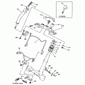 Схема узла: Рулевой механизм Yamaha XV250 Virago