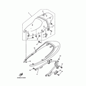Схема вузла: Сиденье 3 (4DN5,6) Yamaha SRV250 Renaissa