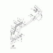 Схема вузла: Вихлопна система Yamaha TTR90 TT-R90