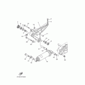 Схема вузла: Задній важіль та підвіска Yamaha XP500 T-MAX