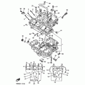 Схема вузла: Картер двигуна Yamaha FZX750