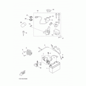 Схема узла: Электрооборудование 1 Yamaha YP400 X-MAX 400