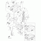 Схема вузла: Паливний бак Yamaha XJR1300