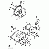 Схема узла: Крышки картера 1 Yamaha XVZ1300 Royal Star Tour Classic