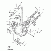Схема вузла: Рама Yamaha XJ600 Diversion (Naked)