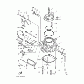 Схема вузла: Головка циліндра Yamaha YZ250 YZ250