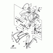 Схема узла: Топливный бак Yamaha TTR125 TT-R125