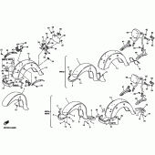 Схема вузла: Крило Yamaha XVZ1300 Royal Star Tour Classic