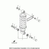 Схема вузла: Задня підвіска Yamaha FZ6 FZ6R