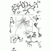Схема вузла: Електроустаткування 1 Yamaha TT600