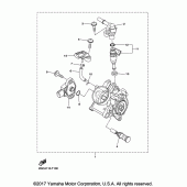 Схема вузла: Впускна система 2 Yamaha YZ450F YZ450FX