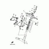 Схема вузла: Рульовий механізм 1 (4DN1) Yamaha SRV250