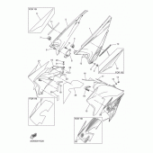 Схема узла: Боковая крышка Yamaha WR250 WR250X