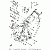 Схема узла: Рама Yamaha WR250 WR250Z