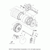 Схема вузла: Зчеплення Yamaha TTR230 TT-R230