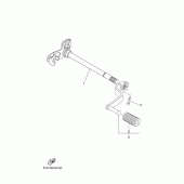 Схема вузла: Вал перемикання Yamaha MT03 MT-03