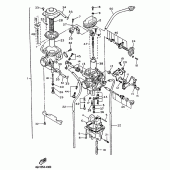 Схема вузла: Карбюратор Yamaha TT600