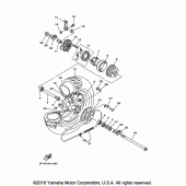 Схема вузла: Заднє колесо Yamaha TW200
