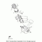 Схема узла: Коленчатый вал и Поршень Yamaha XVS650 V-Star Classic