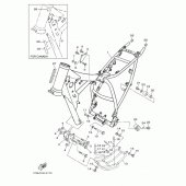 Схема вузла: Рама Yamaha TTR230 TT-R230