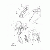 Схема узла: Боковая крышка Yamaha YZ250 YZ250