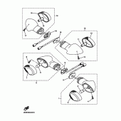 Схема узла: Проблесковый световой сигнал Yamaha YZF-R6/ YZF600 R6