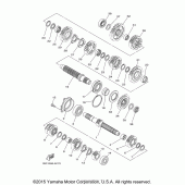 Схема вузла: Трансмісія Yamaha FJ09 FJ-09
