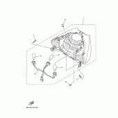 Схема вузла: Задній ліхтар Yamaha XP500 T-MAX