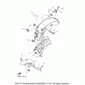 Схема вузла: Крило Yamaha XV250 V-Star