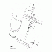 Схема вузла: Рульовий механізм Yamaha YZ250 YZ250F