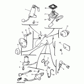 Схема вузла: Електроустаткування 2 Yamaha XJ600 Diversion (S-TYPE)